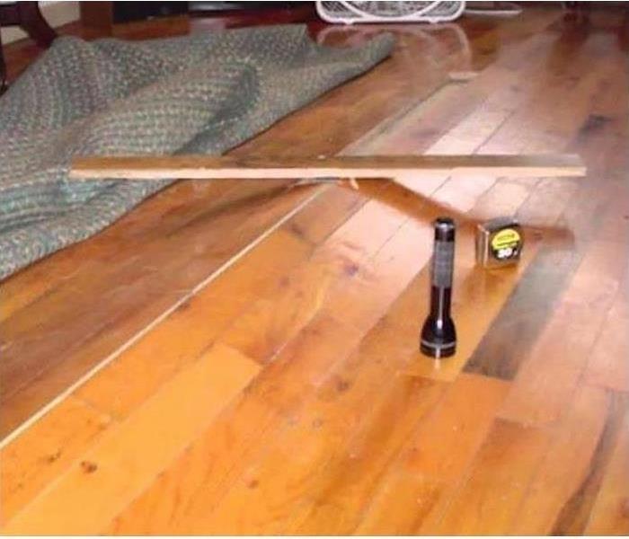 Wood floor being removed
